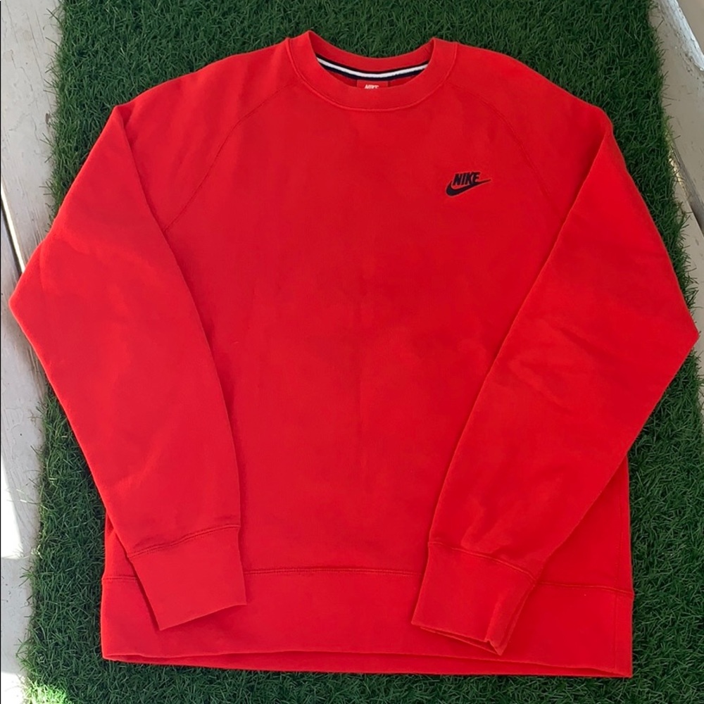 COPY - Red Nike Crew neck sweatshirt